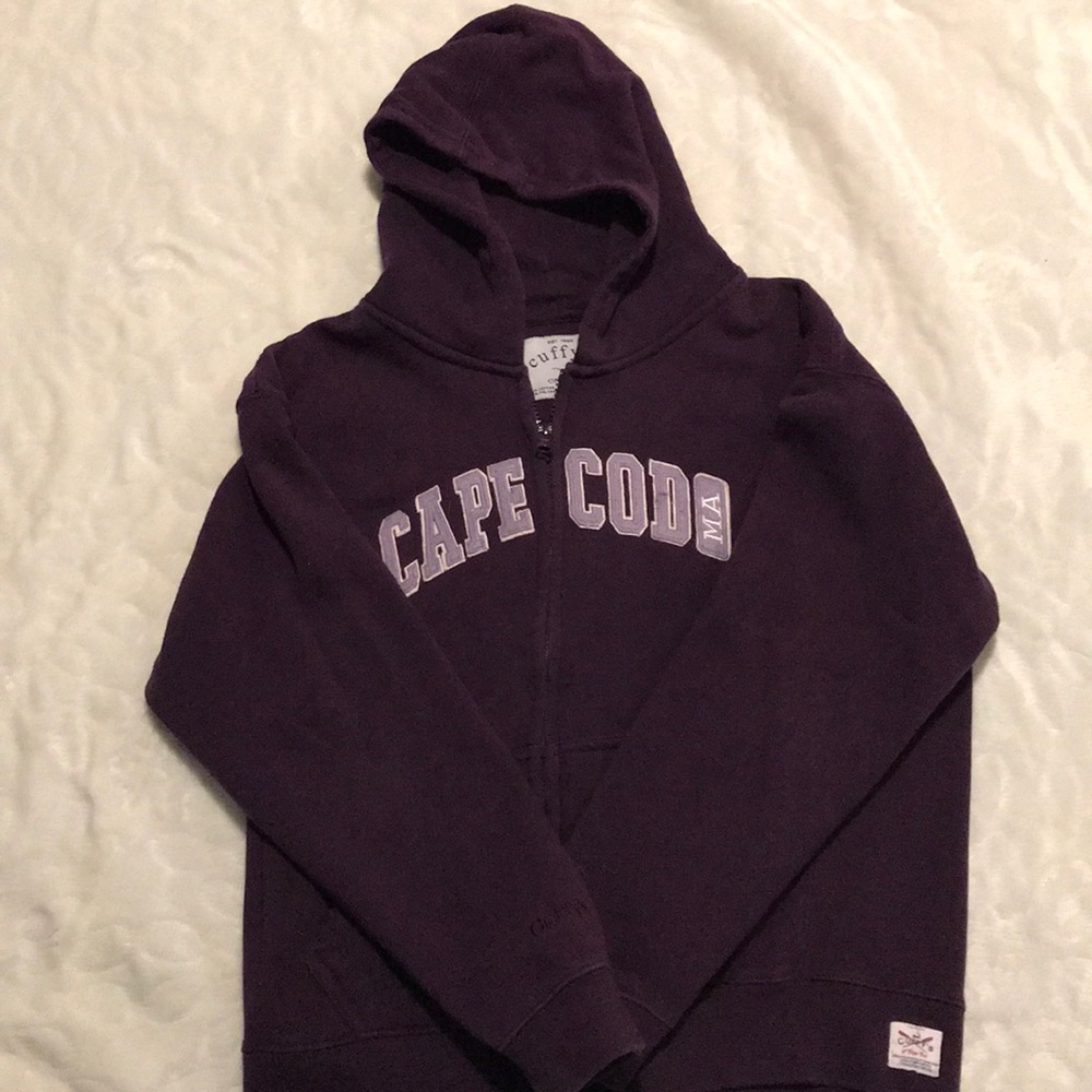 Plum/Lavender Zip Up Cape Cod Sweatshirt
